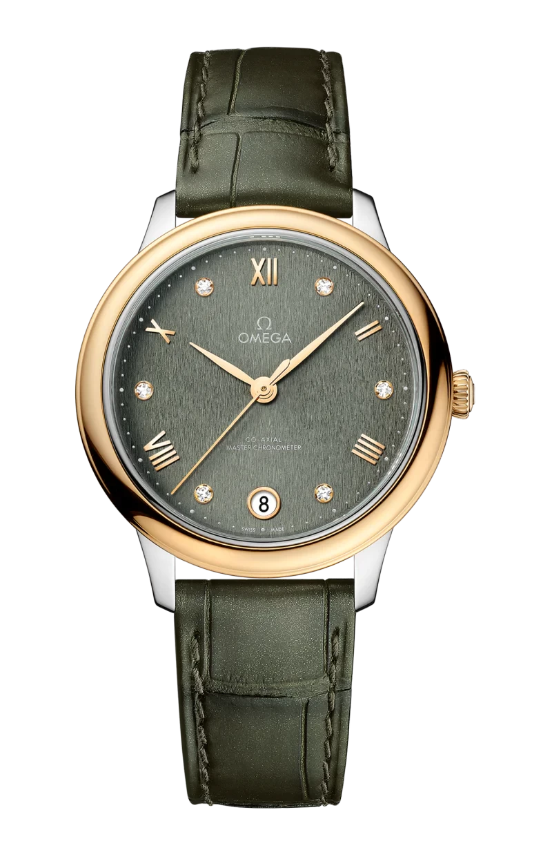 Omega De ville Prestige Stainless steel & 18K Yellow Gold Lady's Watch, 434.23.34.20.60.001