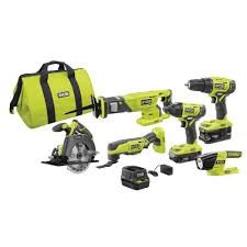 RYOBI 18V ONE+ Cordless 6-Tool Combo Kit
