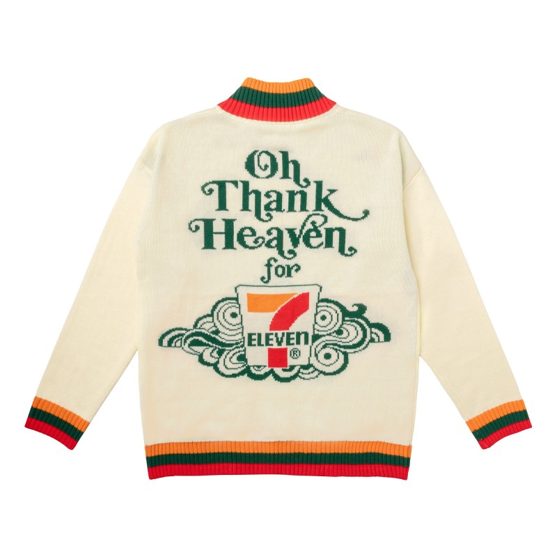 7-Eleven® Knitted Zip Cardigan