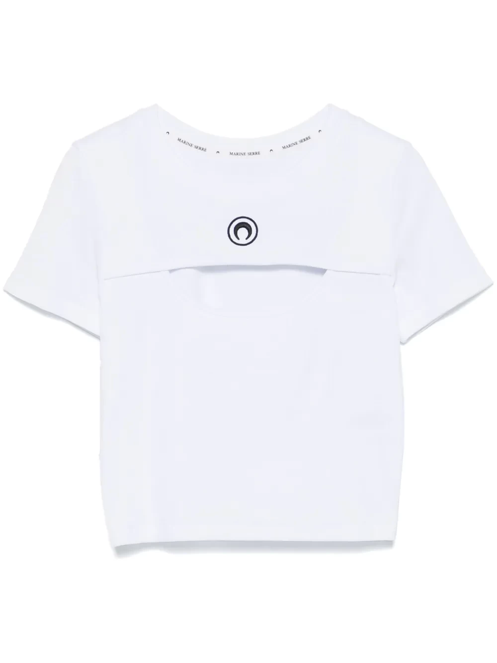 moon-logo cut-out T-shirt