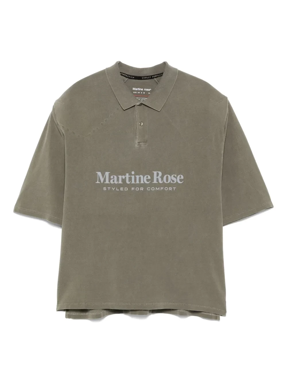 logo-print polo shirt