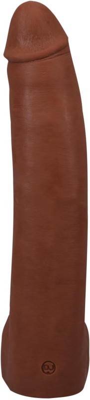 Doc Johnson Signature Series - Alex Jones - 11 Inch Realistic ULTRASKYN Dildo with Removeable Vac-U-Lock Suction Cup - F-Machine & Harness Compatible - for Adults Only, Caramel