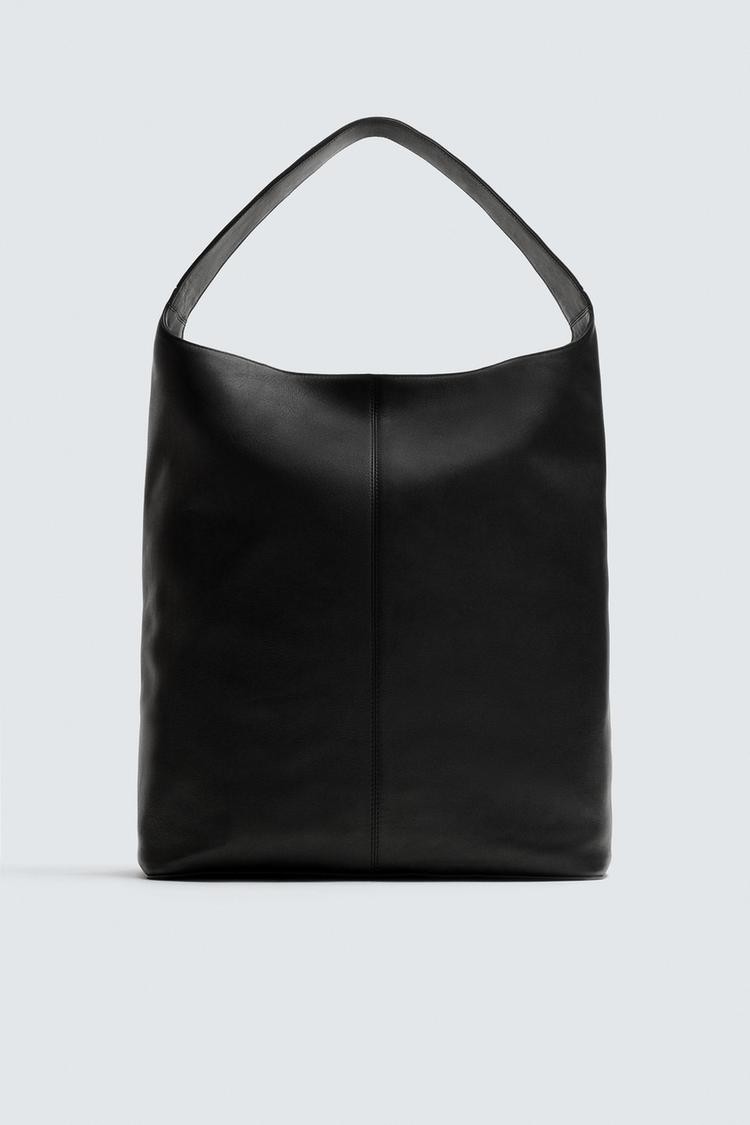 Leather Tote Bag with Handle