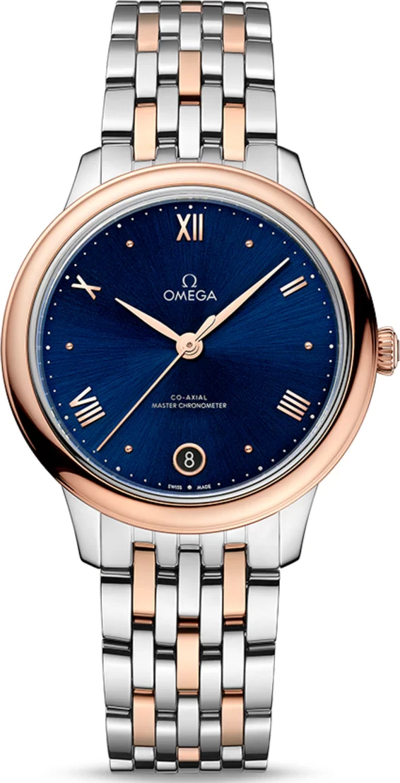 Omega De ville Prestige Stainless steel & 18K Sedna™Gold Lady's Watch, 434.20.34.20.03.001